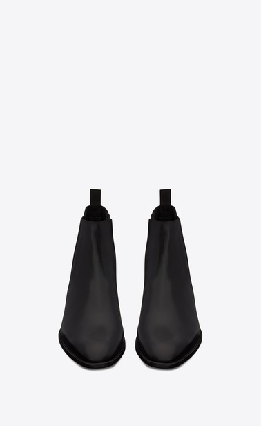 SAINT LAURENT Boots Man wyatt 30 chelsea boot in black leather b_V4